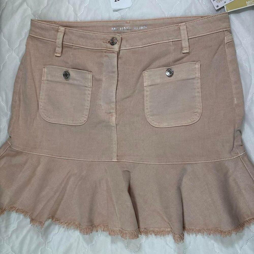 Michael-kors Women's Tan and Pink Skirt